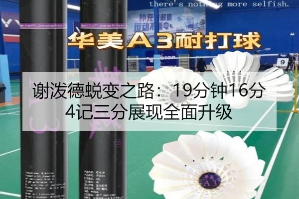 谢泼德蜕变之路:19分钟16分4记三分展现全面升级(jiuyou)